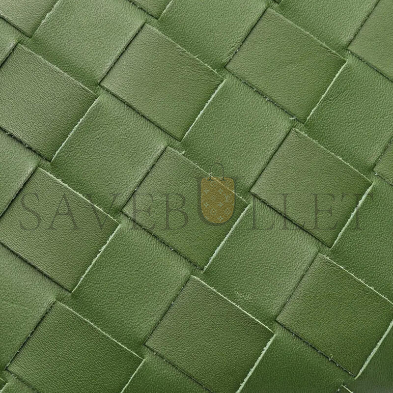 BOTTEGA VENETA INTRECCIATO ZIP-AROUND WALLET AVOCADO 593217 (19*10*2cm)